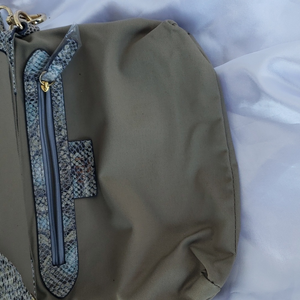 GILI Green Blue Snakeskin Handbag!! - Picture 9 of 15